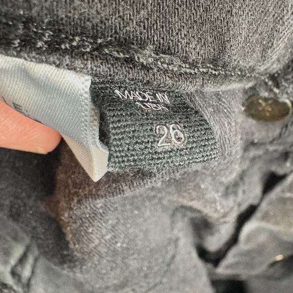 VERONICA BEARD  Size 26 Debbie 10" Skinny Jeans Button Fly Raven Black Gray - Picture 5 of 8